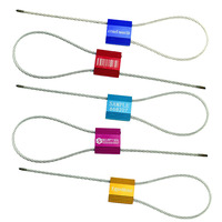 Sceau de sécurité en acier ondulé double face numéroté sur mesure de 2,5 mm