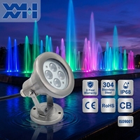Projecteurs de fontaine subaquatiques pour piscine, étanches IP68, en acier inoxydable 304, RGB DMX, pour fontaine flottante sur l'eau, XYH105G