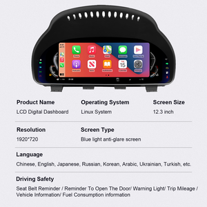 Display Digitale per Cruscotto F10 F15 F18 F25, Strumentazione e Tachimetro con CarPlay Wireless per BMW Serie 5 6 7 X3 X4 X5 X6 - Product Image 6