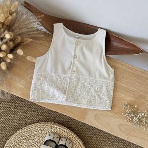 เสื้อคลุมเด็กผู้หญิงสไตล์เกาหลี Korababy ลายดอกไม้ ผ้าตาข่าย ระบายอากาศได้ดี สำหรับฤดูใบไม้ผลิและฤดูใบไม้ร่วง คอกลม น่ารัก ใส่ได้ทุกวัน - Product Image 6