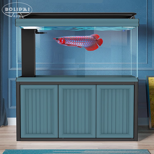 לבן כל אלומיניום ארון + מקצועי מסנן טנק + ultra ברור זכוכית אקווריום טנק - Product Image 1