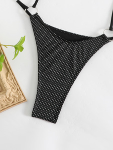 Extreme Sexy Noir Maillot De Bain Halter Maillot De Bain Femmes Strass <span class=keywords><strong>Bikini</strong></span> - Product Image 4