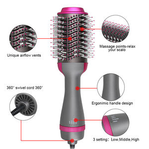 Secador <span class=keywords><strong>de</strong></span> Pelo 3 en 1 <span class=keywords><strong>de</strong></span> Marca Privada, Voluminizador, Moldeador, Función Iónica para Uso Doméstico y en Hoteles, Incluye Cepillo Alisador - Product Image 5