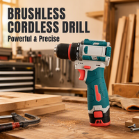 Perceuse-visseuse sans fil compacte, sans balais, rechargeable au lithium, pour le bricolage à domicile et les travaux de construction légers