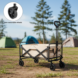 भारी ड्यूटी ओएम फोल्डिंग कार्ट गार्डन पिकनिक बीच कैंपिंग कार्ट फोल्डेबल वैगन ट्राली - Product Image 1