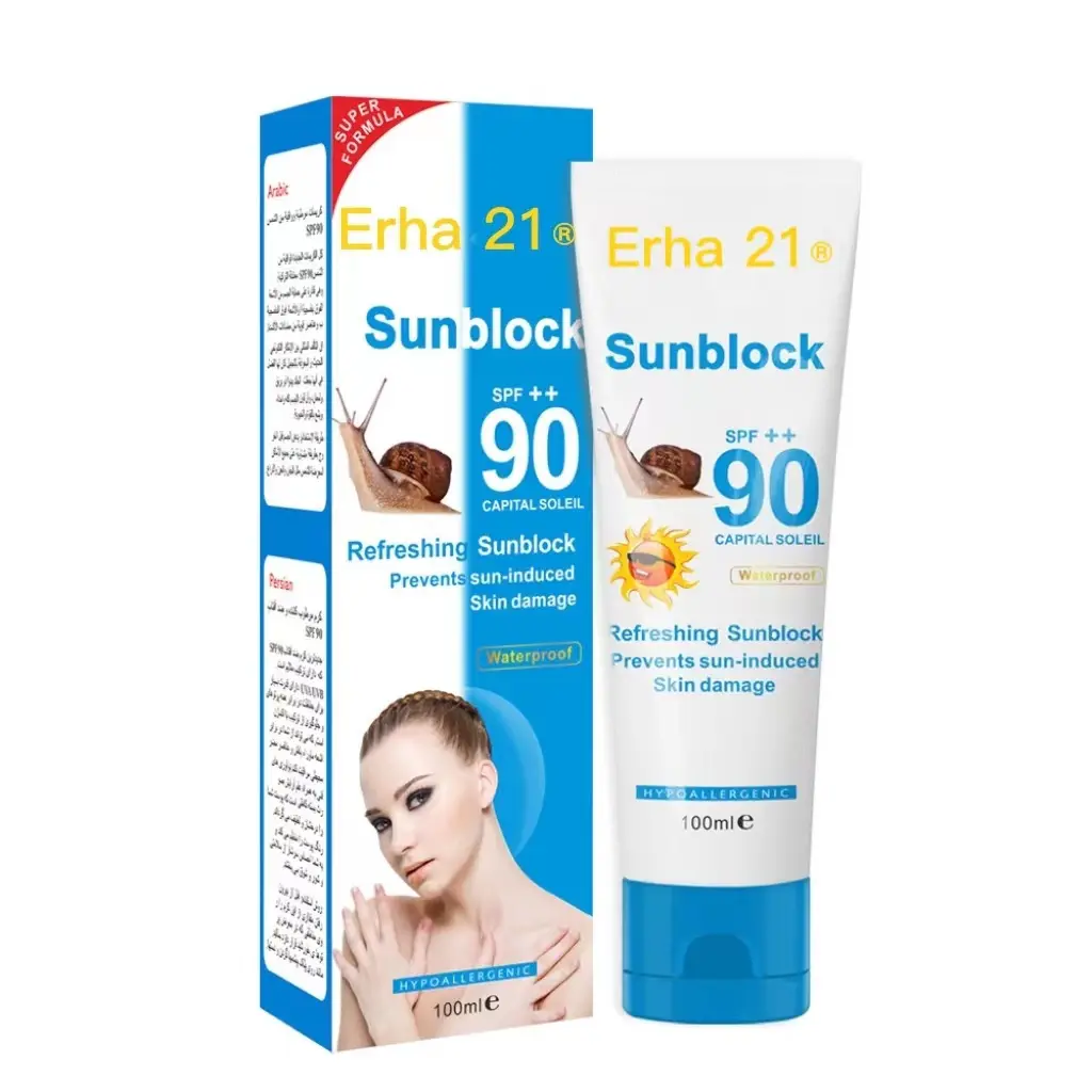 Melk Spf 50 Zonnebrandcrème Lotion Huidverzorging Whitening Crème Olie-Controle Hydraterende Body Sunblock Voor Sport Zon