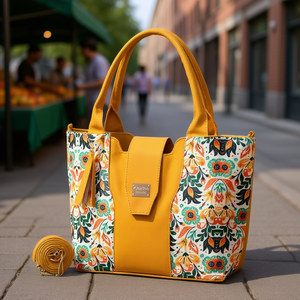 Fana Eva Mostaza Mujer Yute Shopping Bag Elegant Take Advantage Design - Product Image 2