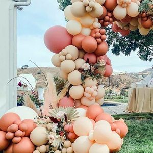 Dusty Rose Pink Balloon Arch Kit Nude Blush Gold Double farcito Balloon Garland Latex Pastel Neutral Balloons for Pastel Neutral - Product Image 6