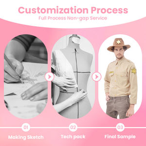 ASTM BSCI認証取得済み クラシックカウボーイ保安官ユニフォームコスチューム（バッジ付き）西洋テーマパーティー用 - Product Image 2