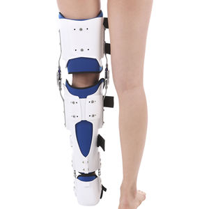 Cómodo soporte de rodilla de neopreno con tirantes angulares de articulación con bisagras Fijador de compresión transpirable para rehabilitación de artritis - Product Image 2