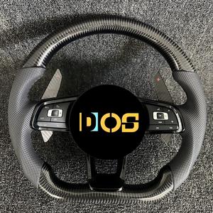 Volant en cuir entièrement perforé DOS pour VW Volkswagen <span class=keywords><strong>Golf</strong></span> 5 6 <span class=keywords><strong>7</strong></span> <span class=keywords><strong>R</strong></span> MK5 MK6 MK7 Gti Polo 6R Passat B8 B6 CC - Product Image 6