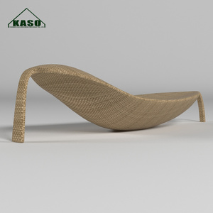 Sang trọng nhôm bãi biển biển nhôm hồ bơi Sun <span class=keywords><strong>Lounger</strong></span> giường Trắng S hình mây hồ bơi ngoài trời ghế lá Sun <span class=keywords><strong>Lounger</strong></span> - Product Image 2