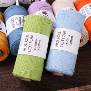 Fil <span class=keywords><strong>de</strong></span> coton creux cardé <span class=keywords><strong>de</strong></span> 2 mm <span class=keywords><strong>pour</strong></span> tricot et crochet, idéal <span class=keywords><strong>pour</strong></span> sacs et chapeaux DIY, fil <span class=keywords><strong>de</strong></span> <span class=keywords><strong>laine</strong></span> perlé à brins ronds - Product Image 1