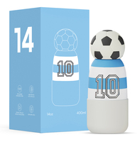 Bouteille d'eau isotherme personnalisée pour enfants, en acier inoxydable, avec bouchon souple en forme de tête d'animal, idéale pour l'école et les tout-petits