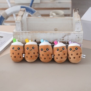 8cm MINI Boba kabarcık çay anahtarlık peluş oyuncaklar karikatür Peluches süt çay bardağı anahtarlık kolye sevimli Plushie doldurma gıda anahtarlık - Product Image 1