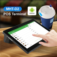 MHT-D2 Sistema POS Android con Pantalla Táctil Capacitiva de 10.1 Pulgadas, Mini Tableta Todo en Uno, Máquina POS, Sistema POS de Tableta para Puesto