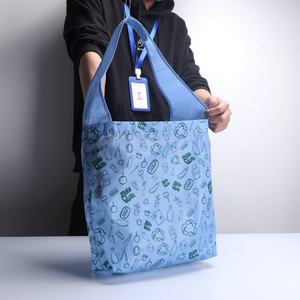 Bolsas de Viaje Plegables de Alta Calidad en Oferta, Bolsa de Compras Reutilizable Impermeable de Gran Capacidad, Bolso de Mano con Logotipos - Product Image 1