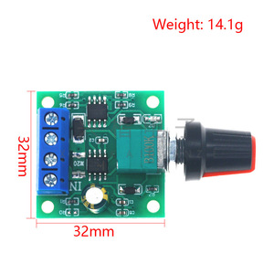 1803BK PWM DC Motor Speed Controller 12V 2A 10W IP20 with Potentiometer for Small Motors - Product Image 4