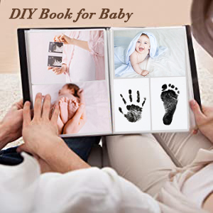 3 Sizes CleanTouch Baby Foot or Hand Print Ink Pad Set with 2 High-Quality Print Cards and <strong>Inkless</strong> Ink Pad Skin Does Not Mess - Product Image 4
