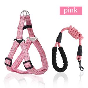 Set Kekang Hewan Peliharaan dan Tali Kekang Hewan Peliharaan Tali Kekang Anjing Dapat Disesuaikan Bersirkulasi - Product Image 4