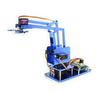Kit de bras robotique métallique 4-DOF pour Microbit - Innovation en télécommunications (hors carte de développement principale)