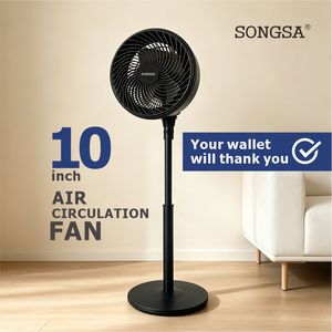Ventilatore a piantana elettrico portatile da 10 pollici, 3 velocità, a basso consumo energetico, prezzo di fabbrica all'ingrosso. - Product Image 1