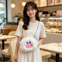 Sac à dos en peluche personnalisé avec logo, adorable design d'ours de dessin animé, avec animaux en peluche brodés, jouets en peluche pour enfants, cadeau de fête