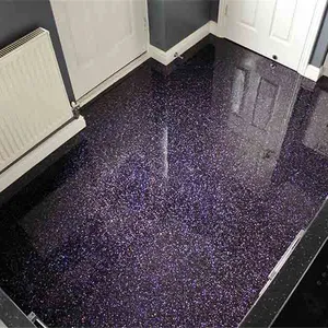 Piso de glitter holográfico, revestimento de piso epóxi brilhante