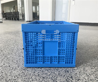 Conteneur pliable en maille plastique recyclable, empilable et pliable pour le stockage logistique