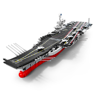 Sembo Block 202001 1:350 Porte-avions chinois PLA.Navy Modèle de navire Shandong Kit de briques militaires DIY Blocs de construction Jouets