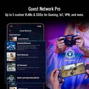 Routeur Wi-Fi 7 Tri-Bande GT-BE19000AI en Gros, Bande Passante 320 MHz, 4096-QAM, MLO, Deux Ports 10G, QoS, IA, Optimisation de Jeu, Pour la Maison et le Gaming - Product Image 5