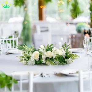 Arche Artificielle <span class=keywords><strong>de</strong></span> Fleurs, Rose Blanche, Verdure, <span class=keywords><strong>Tonnelle</strong></span> Florale <span class=keywords><strong>pour</strong></span> Rideaux, Porte, Fête <span class=keywords><strong>de</strong></span> Mariage, Décoration Murale <span class=keywords><strong>de</strong></span> Cérémonie - Product Image 5