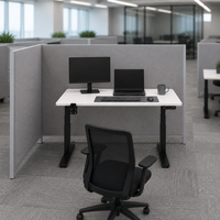 Cadre de bureau debout motorisé à double moteur, base de bureau électrique réglable en hauteur pour poste de travail de bureau