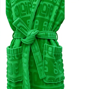 <span class=keywords><strong>Accappatoio</strong></span> di Alta Gamma in Cotone <span class=keywords><strong>Jacquard</strong></span> con Collo a Scialle, Morbido, Confortevole e ad Asciugatura Rapida, Adatto per Hotel e Uso Domestico - Product Image 2