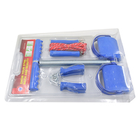 Set de Entrenamiento Físico de 3 Piezas, Material de Acero, PVC y PP, Cuerda de Tracción Multifuncional, Equipo de Ejercicio para Gimnasio en Casa