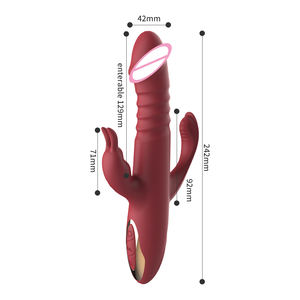 Vibratore clitorideo silenzioso masturbazione tazza anale vibratore per gli uomini coniglio vibratore donne triplo piacere impermeabile in Silicone giocattolo - Product Image 5