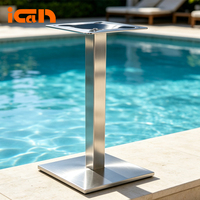 Pieds de table en métal de qualité commerciale fabriqués en Chine, pieds de table à café robustes, bases de table en aluminium pour table à manger