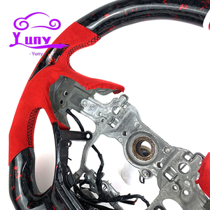 Volant personnalisé en fibre de carbone véritable forgée pour Lexus LS ES UX 500h 200 250h 300h 350h F Sport 2018-2025 Style Racing - Product Image 4