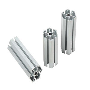 Paneles de Exhibición Hexagonales de Orificio Pequeño, Paneles de Exhibición de Columnas de Esquina de 60 Grados, Paneles de Perfil de Aleación de Aluminio - Product Image 2