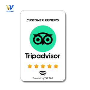 Carte de visite NFC en PVC imperméable avec puce NFC215 pour Instagram/TikTok/WhatsApp/Google Review - Product Image 4