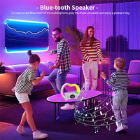 Rgb Wekker Draadloze Oplader Nachtkastje Led-Up Speaker Rgb Oplader Lamp Wekker G Klok G Lamp Speaker
