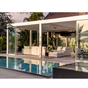 Tamaño personalizado completamente automático retráctil motorizado de aluminio al aire libre pérgola con persianas pabellón o Gazebo <span class=keywords><strong>Airfun</strong></span> al aire libre - Product Image 4