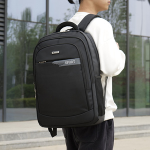 Sport Backpack Black Unisex Laptop Compartment Water Resistance Business Travel - Product Image 2