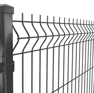 Fabrika üreticisi sıcak daldırma galvanizli 3D kaynaklı tel örgü çit panel