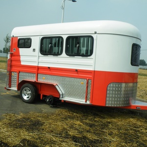 Oferta Especial: Remolque de Lujo para 2 Caballos, de 4 Ruedas, Metálico, Remolcable, para Camiones de Comida HERUI HR-2HAL-L860, 1 Año de Garantía, Fácil de Usar - Product Image 5