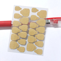 Colle à ongles en papier kraft, super adhésive, pelable, imperméable, taille extra large, jaune