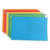 Classeurs suspendus en papier coloré avec inserts à languettes format Lettre, languettes coupées 1/3, assortis, organisateur de fichiers suspendus pour armoire de bureau