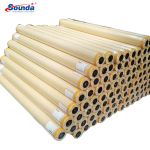 500*500 9*9 bannière flexible stratifiée à froid chaud impression matériaux en <span class=keywords><strong>vinyle</strong></span> bannière en pvc Lona - Product Image 1