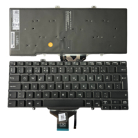 Nouveau pour DELL Latitude 3400 7400 7410 PN WN04X Clavier rétroéclairé LED ultra fin pour ordinateur portable sans pointeur ni cadre Disposition SUÉDOISE/FINOISE En stock