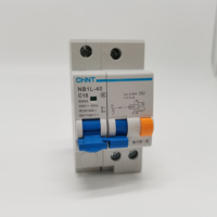 Disjoncteur différentiel CHINT NB1L-40 Série NB1L-40 1P+N 10A 16A 20A 32A 40A 30mA (R) 230V 6kA RCBO Dericsson